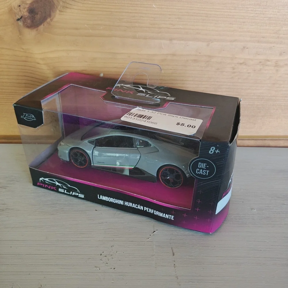 Pink Slips Lamborghini Huracan Performante Grey Diecast 1:32 Scale Jada‎ New ZC2